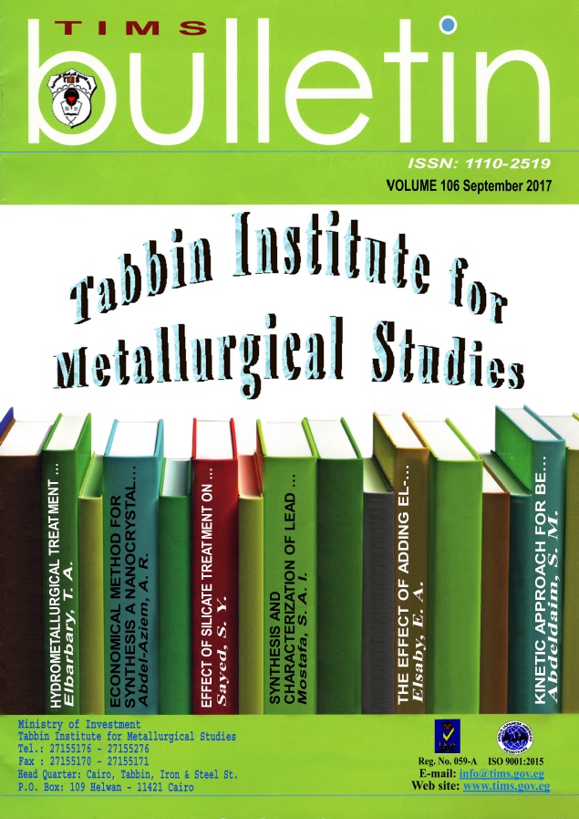 The Bulletin Tabbin Institute for Metallurgical Studies (TIMS)